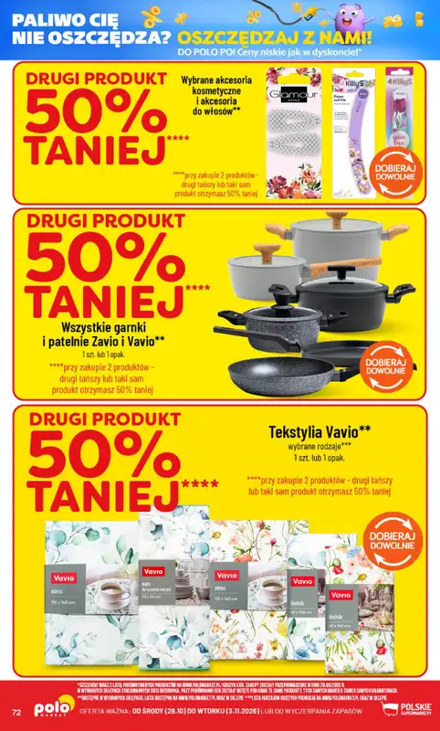 POLOmarket - gazetka promocyjna Gazetka od środy 28.10 do wtorku 03.11 - strona 72