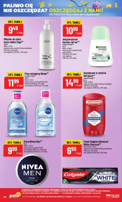 POLOmarket - gazetka promocyjna Gazetka od środy 28.10 do wtorku 03.11 - strona 68