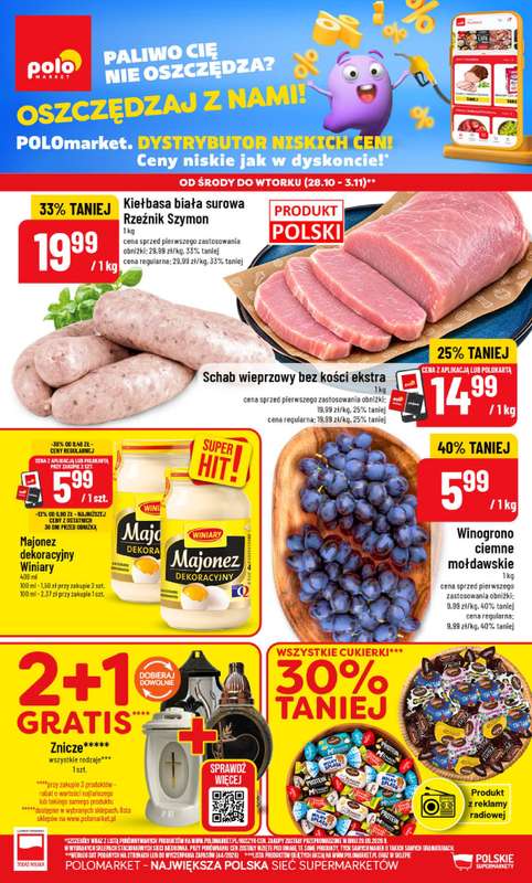 POLOmarket - gazetka promocyjna Gazetka od środy 28.10 do wtorku 03.11