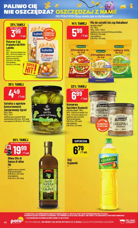 POLOmarket - gazetka promocyjna Gazetka od środy 28.10 do wtorku 03.11 - strona 42