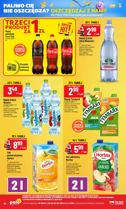 POLOmarket - gazetka promocyjna Gazetka od środy 28.10 do wtorku 03.11 - strona 56
