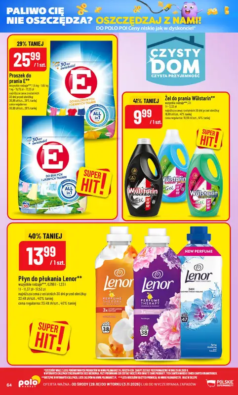 POLOmarket - gazetka promocyjna Gazetka od środy 28.10 do wtorku 03.11 - strona 64