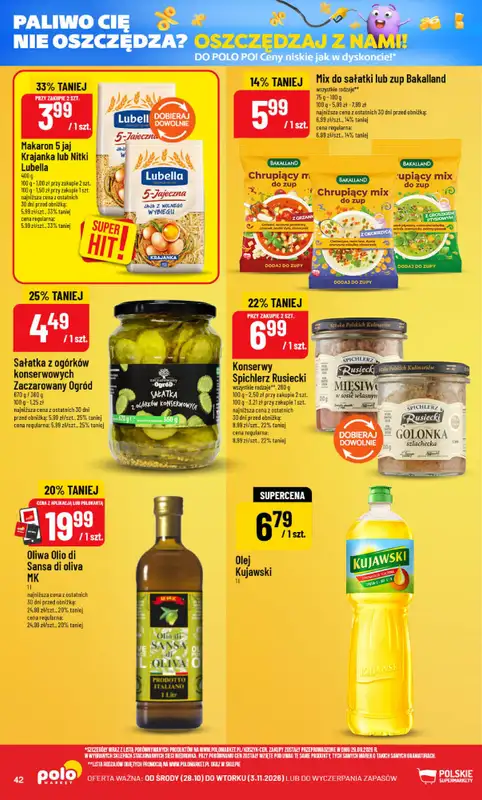 POLOmarket - gazetka promocyjna Gazetka od środy 28.10 do wtorku 03.11 - strona 42