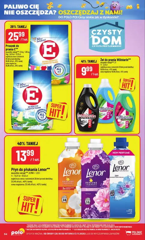 POLOmarket - gazetka promocyjna Gazetka od środy 28.10 do wtorku 03.11 - strona 64