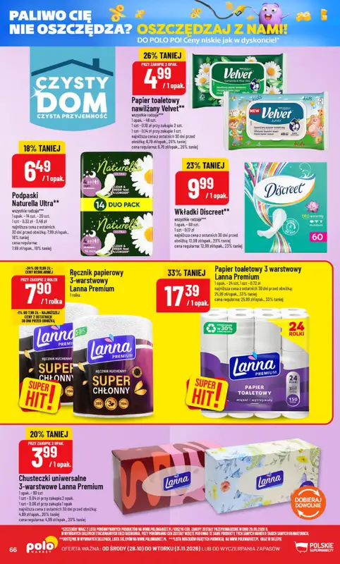 POLOmarket - gazetka promocyjna Gazetka od środy 28.10 do wtorku 03.11 - strona 66