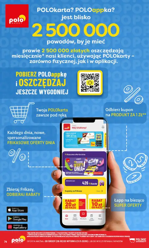 POLOmarket - gazetka promocyjna Gazetka od środy 28.10 do wtorku 03.11 - strona 74