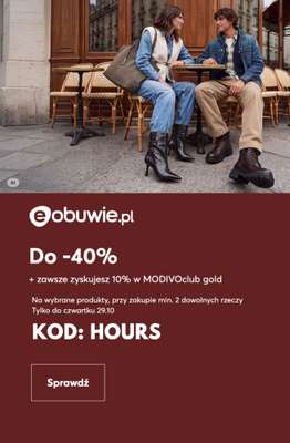 eobuwie.pl - gazetka promocyjna Do -40% na wybrane produkty przy zakupie 2 szt. od czwartku 29.10 do czwartku 29.10