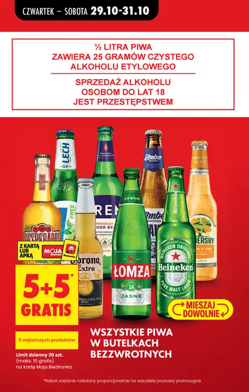 Biedronka - gazetka promocyjna Najlepsze oferty na PIWO! od czwartku 29.10 do soboty 31.10 - strona 2