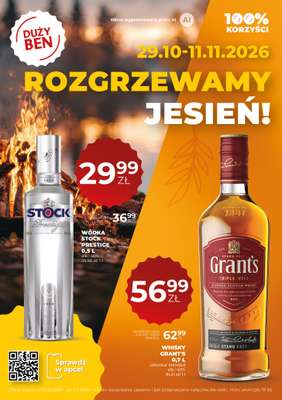 Duży Ben - gazetka promocyjna Gazetka alkoholowa od czwartku 29.10 do środy 11.11