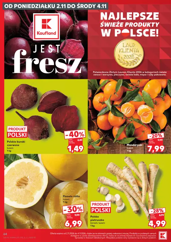 Kaufland - gazetka promocyjna Gazetka Tygodnia od czwartku 29.10 do środy 04.11 - strona 64