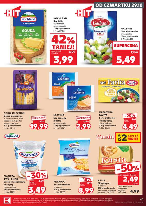 Kaufland - gazetka promocyjna Gazetka Tygodnia od czwartku 29.10 do środy 04.11 - strona 43