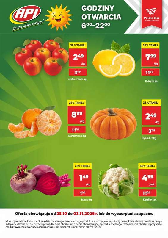 API Market - gazetka promocyjna Gazetka od czwartku 29.10 do wtorku 03.11 - strona 4