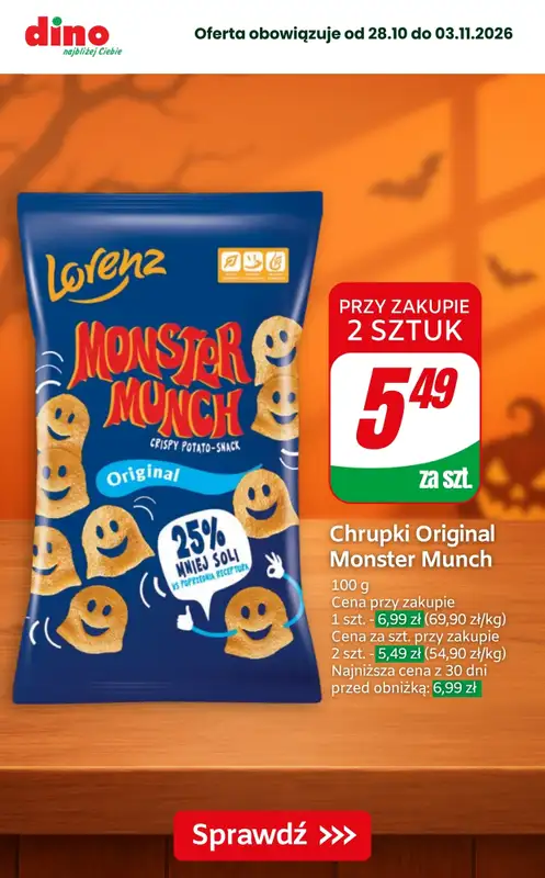 Dino - gazetka promocyjna Super promocje na Halloween! od czwartku 29.10 do wtorku 03.11 - strona 3