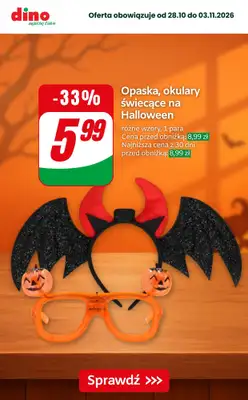 Dino - gazetka promocyjna Super promocje na Halloween! od czwartku 29.10 do wtorku 03.11 - strona 9