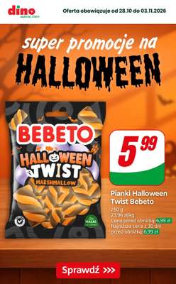 Dino - gazetka promocyjna Super promocje na Halloween! od czwartku 29.10 do wtorku 03.11