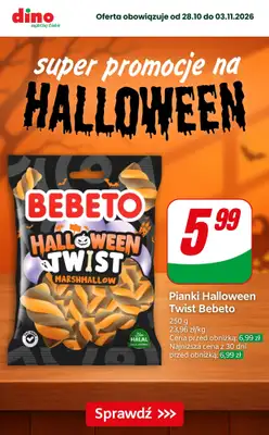 Dino - gazetka promocyjna Super promocje na Halloween! od czwartku 29.10 do wtorku 03.11