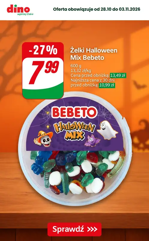Dino - gazetka promocyjna Super promocje na Halloween! od czwartku 29.10 do wtorku 03.11 - strona 2