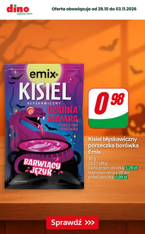Dino - gazetka promocyjna Super promocje na Halloween! od czwartku 29.10 do wtorku 03.11 - strona 5