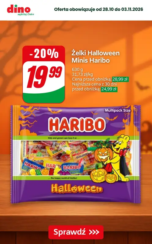 Dino - gazetka promocyjna Super promocje na Halloween! od czwartku 29.10 do wtorku 03.11 - strona 4