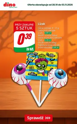 Dino - gazetka promocyjna Super promocje na Halloween! od czwartku 29.10 do wtorku 03.11 - strona 8