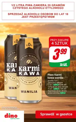 Dino - gazetka promocyjna Najlepsze oferty na PIWO! od piątku 30.10 do wtorku 03.11 - strona 5