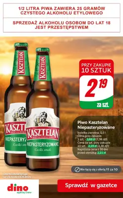 Dino - gazetka promocyjna Najlepsze oferty na PIWO! od piątku 30.10 do wtorku 03.11 - strona 7