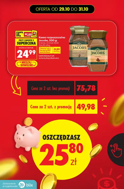 Biedronka - gazetka promocyjna Przeliczamy promocje! od czwartku 29.10 do soboty 31.10 - strona 6