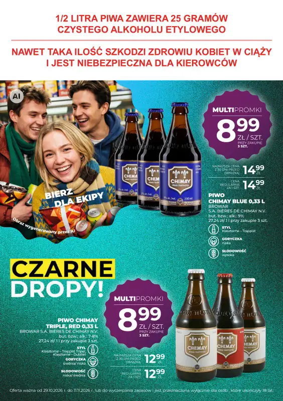Duży Ben - gazetka promocyjna Gazetka piwna od czwartku 29.10 do środy 11.11 - strona 18
