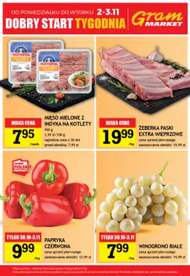 Gram Market - gazetka promocyjna Cały tydzień niskie ceny od czwartku 29.10 do wtorku 03.11 - strona 4