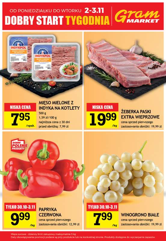 Gram Market - gazetka promocyjna Cały tydzień niskie ceny od czwartku 29.10 do wtorku 03.11 - strona 4