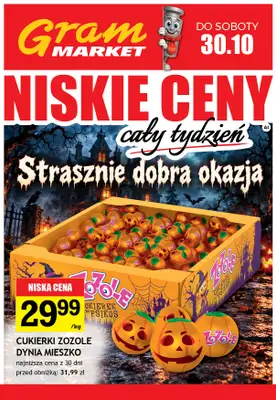 Gram Market - gazetka promocyjna Cały tydzień niskie ceny od czwartku 29.10 do wtorku 03.11