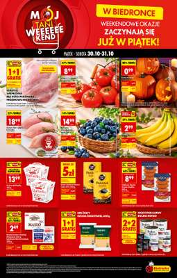 Biedronka - gazetka promocyjna Tani Weekend od piątku 30.10 do soboty 31.10