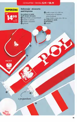 Biedronka - gazetka promocyjna Hity i inspiracje, od 31.10 od soboty 31.10 do środy 18.11 - strona 15