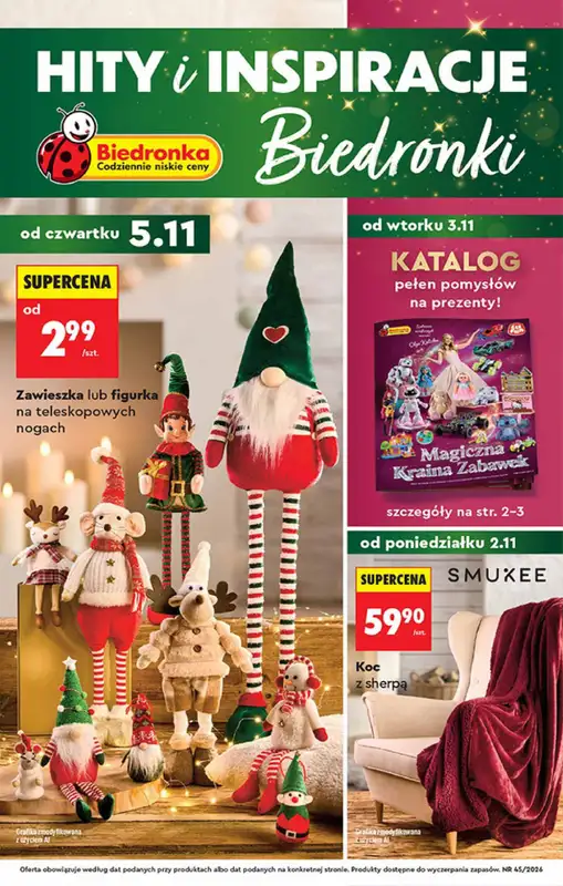 Biedronka - gazetka promocyjna Hity i inspiracje, od 31.10  