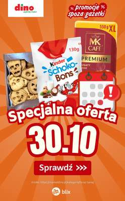 Dino - gazetka promocyjna Specjalna oferta na 30.10.2026 - promocje spoza gazetki od piątku 30.10 do piątku 30.10