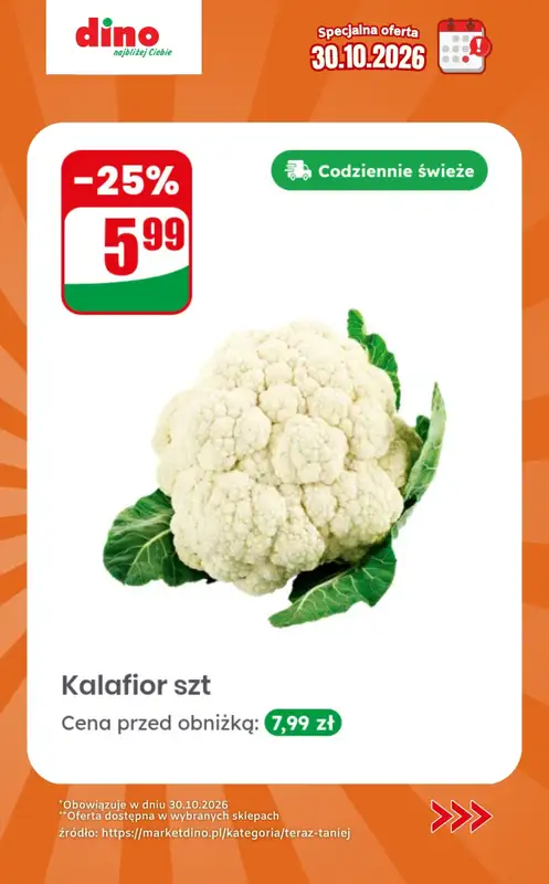 Dino - gazetka promocyjna Specjalna oferta na 30.10.2026 - promocje spoza gazetki od piątku 30.10 do piątku 30.10 - strona 12