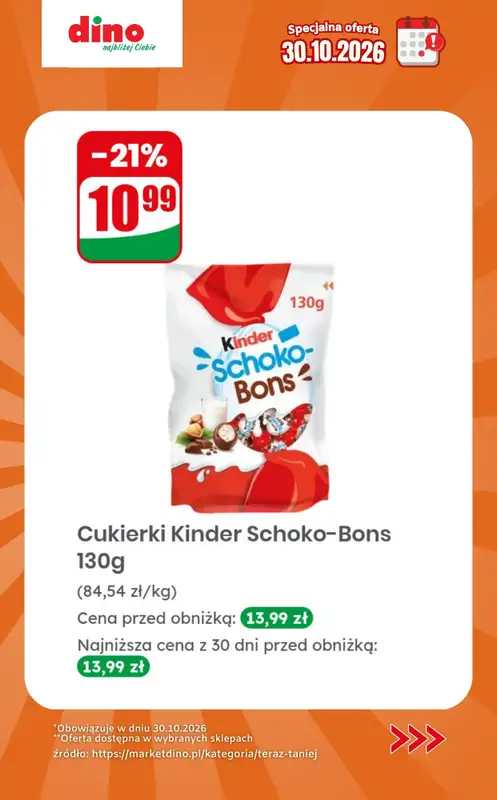 Dino - gazetka promocyjna Specjalna oferta na 30.10.2026 - promocje spoza gazetki od piątku 30.10 do piątku 30.10 - strona 3