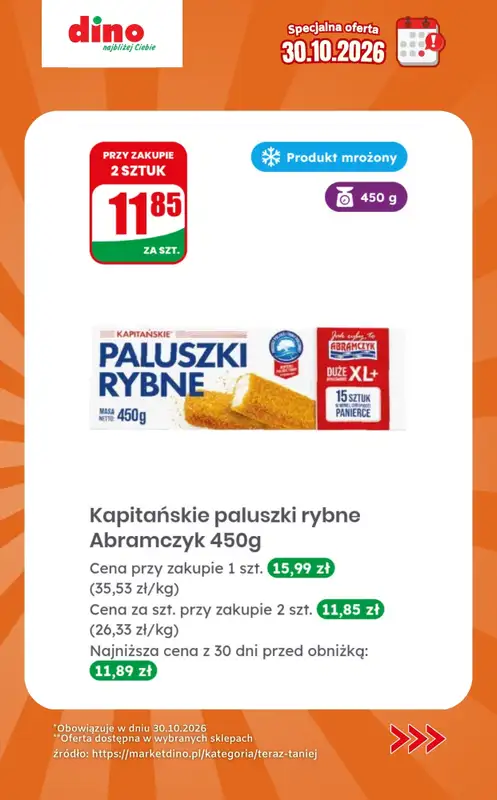 Dino - gazetka promocyjna Specjalna oferta na 30.10.2026 - promocje spoza gazetki od piątku 30.10 do piątku 30.10 - strona 10