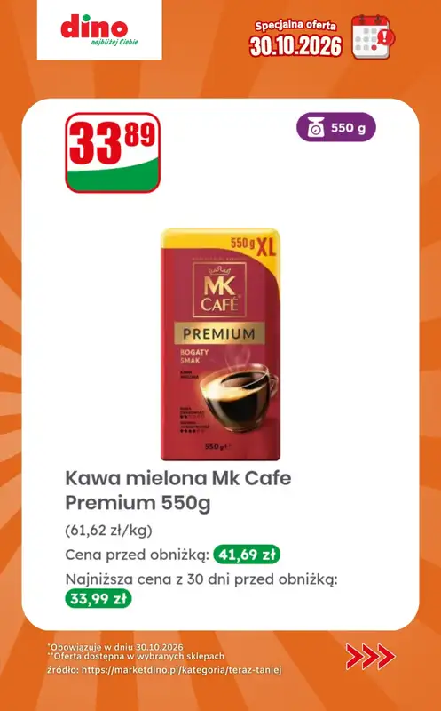 Dino - gazetka promocyjna Specjalna oferta na 30.10.2026 - promocje spoza gazetki od piątku 30.10 do piątku 30.10 - strona 6