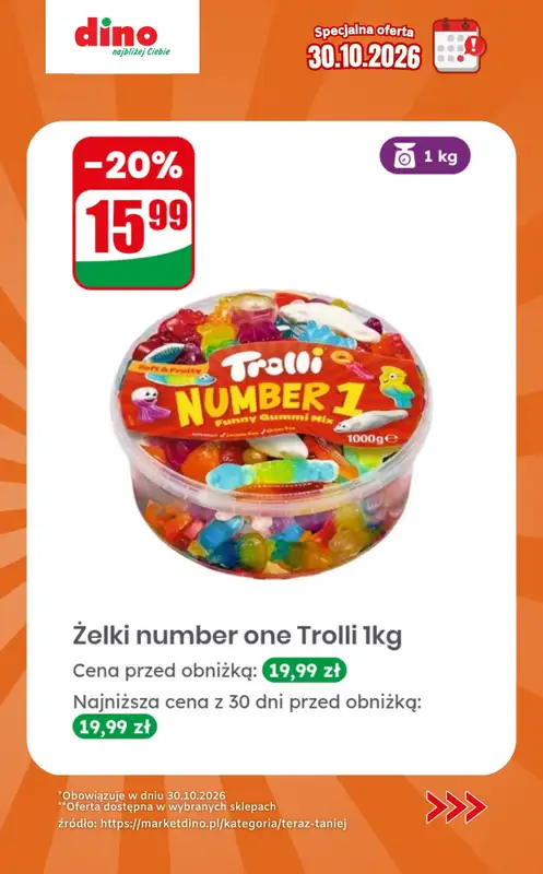 Dino - gazetka promocyjna Specjalna oferta na 30.10.2026 - promocje spoza gazetki od piątku 30.10 do piątku 30.10 - strona 8