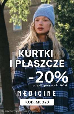 Medicine - gazetka promocyjna -20% na kurtki i płaszcze dla niej od piątku 30.10 do poniedziałku 02.11