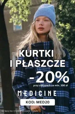 Medicine - gazetka promocyjna -20% na kurtki i płaszcze dla niej od piątku 30.10 do poniedziałku 02.11