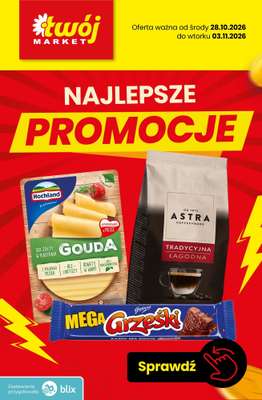 Twój Market - gazetka promocyjna Najlepsze promocje! od piątku 30.10 do wtorku 03.11