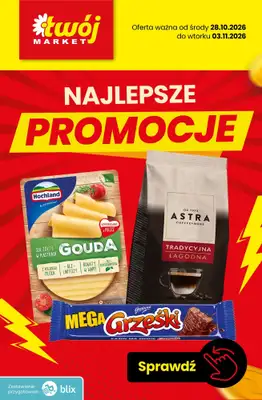 Twój Market - gazetka promocyjna Najlepsze promocje! od piątku 30.10 do wtorku 03.11