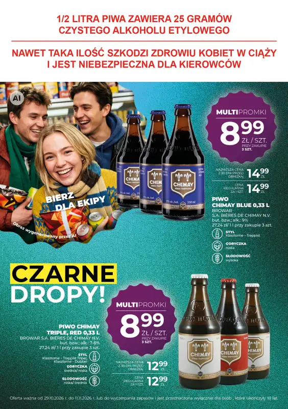 Duży Ben - gazetka promocyjna Gazetka piwna od czwartku 29.10 do środy 11.11 - strona 18
