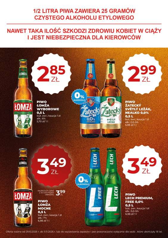Duży Ben - gazetka promocyjna Gazetka piwna od czwartku 29.10 do środy 11.11 - strona 3