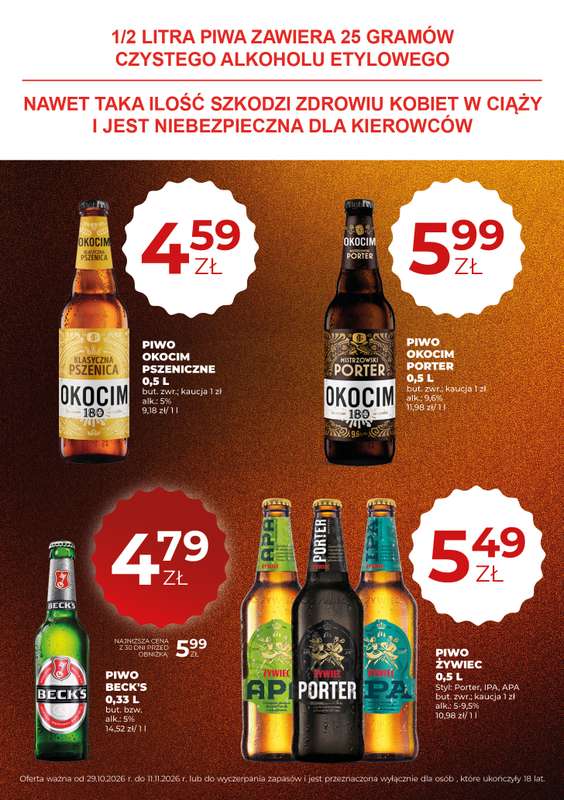 Duży Ben - gazetka promocyjna Gazetka piwna od czwartku 29.10 do środy 11.11 - strona 5