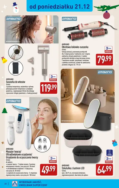 Aldi - gazetka promocyjna Wyjątkowe prezenty od piątku 30.10 do czwartku 31.12 - strona 30
