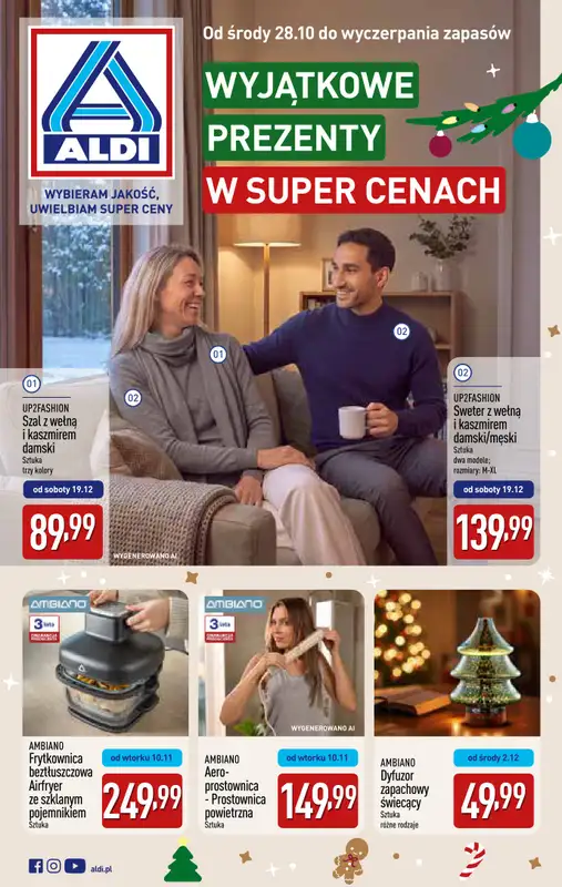 Aldi - gazetka promocyjna Wyjątkowe prezenty  