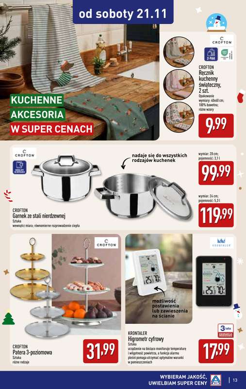 Aldi - gazetka promocyjna Wyjątkowe prezenty od piątku 30.10 do czwartku 31.12 - strona 13